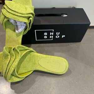 Brand new- green ShuShop sandal